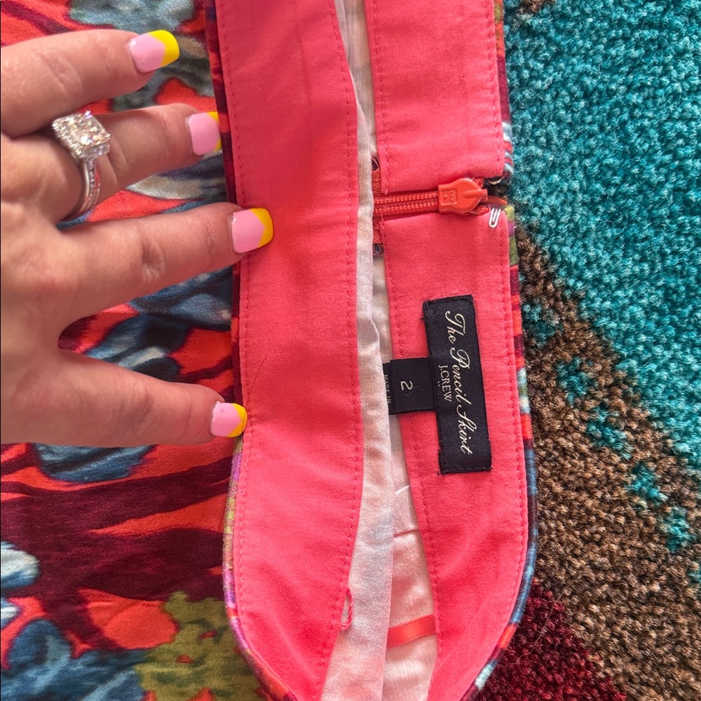 J. Crew Multicolor Floral Pencil Skirt - Picture 2 of 3